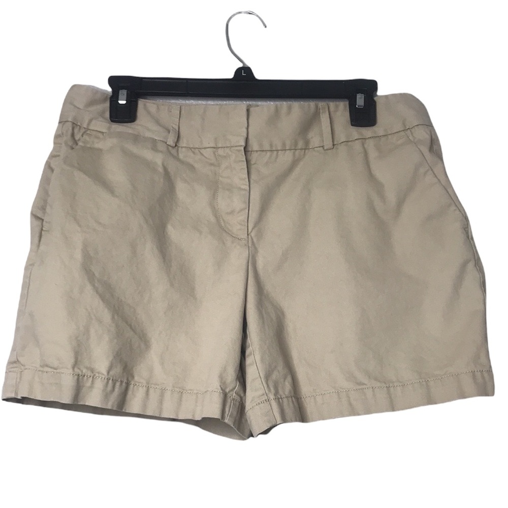 Ann Taylor Loft Khaki Chino Shorts 5.5” Inseam Sz 6